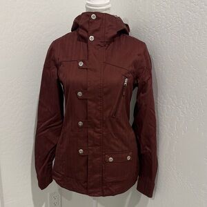 Burton Women's Burgundy Hooded Coat